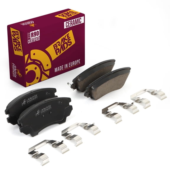 Metrix Premium Chassis Parts - Front Ceramic Disc Brake Pad Set D1404-D1745 Fits 2010-2015 Chevrolet Camaro, 2011-2017 Chevrolet Caprice, Made in Europe