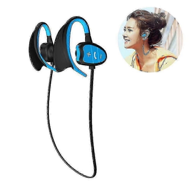 Blue Swimming Headphones Wireless Bluetooth 5.0 Headphones Ipx8 Waterproof Earbuds Sports Headphones