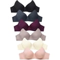 thumbnail image 2 of Soutiens-gorge Basiques Unis pour Femmes, Lot de 6 - (Désir, 36C), 2 of 4