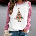 thumbnail image 4 of Prix Réduit! Aqestyerly Grande Taille Noël Top Femmes Casual Manches Pleines Col Rond Tops Chemises Lâches Chemisier Sweatshirt, 4 of 6