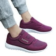 thumbnail image 3 of Yindaity Women'S Slip On Sneakers Wide Width Available Work Sneakers for Women Purple,7.5, 3 of 5