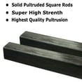 thumbnail image 6 of 4 3mm X 1000mm - PULTRUDED-Square Carbon Fiber Rod. 100% Pultruded high Strength Carbon Fiber. Used for Drones, Radio Controlled Vehicles. Projects requiring high Strength to Weight Components., 6 of 16