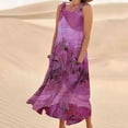 thumbnail image 2 of Uaswgudfs ​Summer Dresses for Women 2025 Sleeveless Flowy Maxi – Round Neck Casual Sundress with Pockets for Summer Hot Pink XXL, 2 of 5