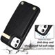 thumbnail image 4 of For iPhone 11 Cover TPU PU Leather Metal Decor Shockproof Cell Phone Case with Card Holder, 4 of 5
