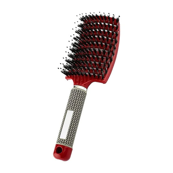 Magical Brush Detangler, Hair Brush, Vormey Ultra Detangler Brush, for Wet or Dry Detangling Hair Brush for Men, Women and Kids, Long, Thick, Thin, Curly & Tangled Hair (Red)