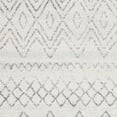 SAFAVIEH Madison Hannah Geometric Runner Rug, Ivory/Charcoal, 2'3" x 8