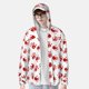 thumbnail image 2 of Balery Bloody Hand Sudadera ligera de manga larga con capucha y protección solar UPF 50+ para hombre y mujer, ideal para pesca y running-3X-Large, 2 of 7