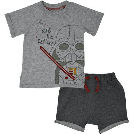 Star Wars Darth Vader Infant Baby Boys Short Sleeve T-Shirt & Shorts Set 0-3M