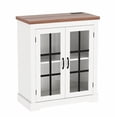 thumbnail image 4 of EDTara Storage Buffet Cabinet, Sideboard With Glass Doors, Built-In Outlet, and Walnut Top for Kitchen or Living Room, 4 of 5