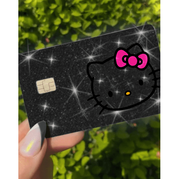 ExotixCard The Original  Drill Rhinestone Reflective Sticker Ultra Bling Debit - Credit Card Skin Shiny Removable Cover Especially Bright Back Information, No Bubble, Use By TAP