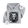 thumbnail image 4 of Lions School Spirit Hoodie for Men and Women Game Day Lion Mascot Team Pride Pullover Sweatshirt Gray Hoodie Medium, 4 of 8