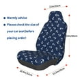 thumbnail image 3 of Honeii Nautical Themed Simple Anchors Print Car Seat Cover,Car Interior Covers,Universal Fit Seat Protector, Compatible with Most Cars, SUVs, Trucks, and Vans, 3 of 5