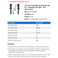 thumbnail image 2 of Front Strut Assembly and Sway Bar Link Kit - Compatible with 2009 - 2012 Toyota Venza 2010 2011, 2 of 2