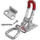 thumbnail image 3 of 6 Pcs Metal Cam Lock Gh-4001 Turnbuckle Box Lock Cap Lock Adjustable Toggle Clamp Holding Capacity Bolt 100kg 220lbs, 3 of 5
