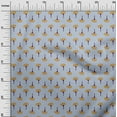 thumbnail image 2 of oneOone Polyester Lycra Light Grayish Blue Fabric Geometric & Floral Block Sewing Material Print Fabric By The Yard 56 Inch Wide, 2 of 4