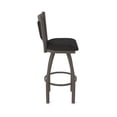 thumbnail image 4 of 870 Hadleigh 30" Swivel Bar Stool with Bronze Finish and Canter Espresso Seat and Back, 4 of 5