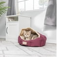 thumbnail image 4 of Armarkat Cat Bed, Small Pet Bed, Burgundy/Ivory, C08HJH/MH, 4 of 11