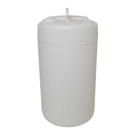 Closed Head Transport Drum, Polyethylene, 15 gal, Unlined, White