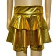 thumbnail image 5 of Gubotare Girls Dance Shorts Girls Summer Casual Shorts Loose Straight Leg Unisex Baggy Casuals Shorts Size 8-9 (Gold,8-9 Years), 5 of 8
