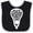 Black and White, variant on Inktastic Lacrosse Sports Team Coach Player Boys or Girls Baby Bib