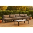 thumbnail image 2 of Meridian Furniture Nizuc Grey Outdoor Patio Modular Sofa, 2 of 9