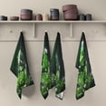 thumbnail image 5 of Coolnut St. Patrick's Day Green Clover Kitchen Dish Towel Set,Drying Kitchen Towels Tea Towels Gift Set for Drying Cleaning Cooking Baking 6Pcs Wash cloth, 5 of 7