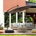 thumbnail image 4 of Gymax Base de Parasol Déporté de Patio 60 L Base Portable Poids avec Roues, 4 of 10