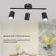 thumbnail image 3 of LED Track Light Kit, 85-265V Track Lighting Kit 90 Degrees Rotatable  for GU10 Bulb, 3 of 7