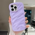 thumbnail image 2 of Case for iPhone 12 Pro Max/iPhone 13 Pro Max,3D Wave Water Ripple Pattern Curly Wavy Frame Glossy Case,Protective Case for iPhone 12 Pro Max iPhone 13 Pro Max Phone Case 6.7 Inch,Purple, 2 of 12