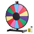 thumbnail image 1 of KFFKFF Roue Tournante de 18 Po pour Prix, Roue Tournante à 14 Emplacements avec Support, Roulette de Table pour Gagner de la Fortune avec Effacement à Sec et 2 Marqueurs, 6 Couleurs, Assemblage Facile, 1 of 9