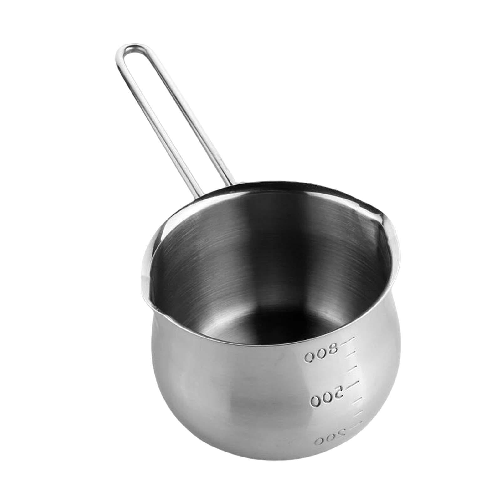 Lomoker Butter Warmer Pot, Small Sauce Pan, Heavy Duty Stainless Steel Cooking  Pot for Milk, Coffee, and Melting Chocolate, 14 Oz - Yahoo Shopping