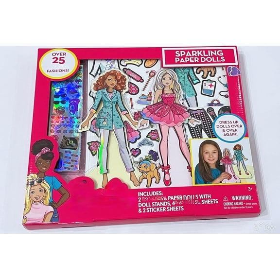 Disney Princess Sparkling Paper Dolls magnetic with over 25 magnetic fashions