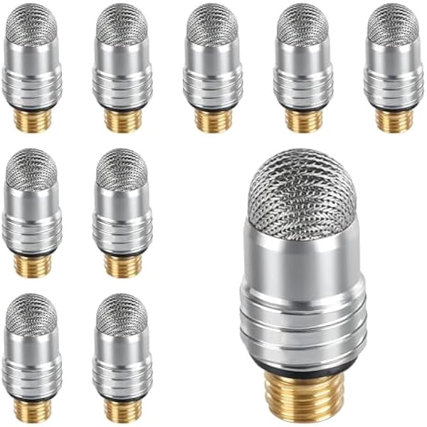 LinQingQ 10 PCS Stylus Tips Replacement Tips Only, Universal Mesh Soft Replacement Fiber Tip Touch Screen Stylus Pen Universal Stylus No Scratches Stylus Tip for Capacitive Touch Screen