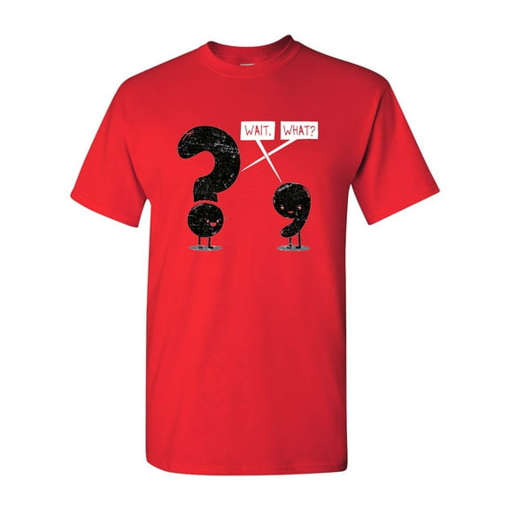 Wait What BeanePod Artworks Art Funny DT Adult T-Shirt Tee