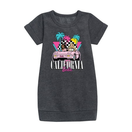 

Barbie - California - Convertible - Palm Trees - Retro - Toddler And Youth Girls Fleece Dress