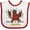 White and Red, variant on Inktastic Mardi Gras Come at Me Breaux Crayfish Boys or Girls Baby Bib