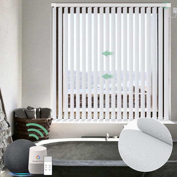 Yoolax Motorized Vertical Blinds Remote Control Wifi Automatic Window