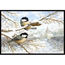 Carolines Treasures ASA2192JMAT Coal Tits Indoor or Outdoor Mat- 24 x 36