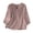 Purple, variant on Women's Cotton Linen Embroidered V Neck Short Sleeve T Shirt Loose Summer