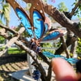 thumbnail image 3 of ABPETE Luminous Dragonfly Butterfly Wind Chimes-Creative Hanging Glow in Dark Night Outdoor Windchimes Decoration for Home Garden Window Yard Patio (Dragonfly) Blue, 3 of 8
