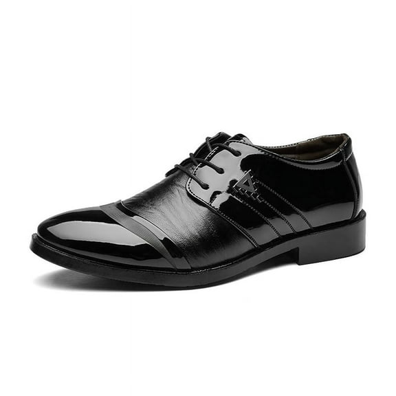 Men's Dress Shoes Gradient Stripes Business Oxford Shoes Modern Formal Casual Tuxedo Leather Lace Up Mens