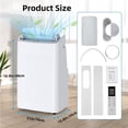 thumbnail image 2 of HOBLOC Air Conditioner 14,000 BTU Air Conditioner Portable for Room up to 700 Sq. Ft. with Remote Control, White, 2 of 9