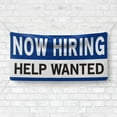 thumbnail image 4 of Now Hiring Help Wanted 13 oz Heavy Duty Vinyl Banner All Position Jobs Available Help Wanted Sign for Business Advertising Indoor/Outdoor Single-Sided with Metal Grommets (4x6 ft, Wh & Bl & Bk), 4 of 6