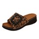 thumbnail image 1 of Bmisegm Women's Summer Round Head Thick Bottom Belt Buckle Outer Wear One Word Sandal Mop Sandals Women Summer Brown 6.5, 1 of 5