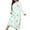 Army Green, variant on Oksale Plus Size Nightgowns for Women Cute Hearts Print Pajama Dress Loose Long Sleeve Loungewear Casual Crewneck Sleepwear Cozy Fall Nightgowns Green S