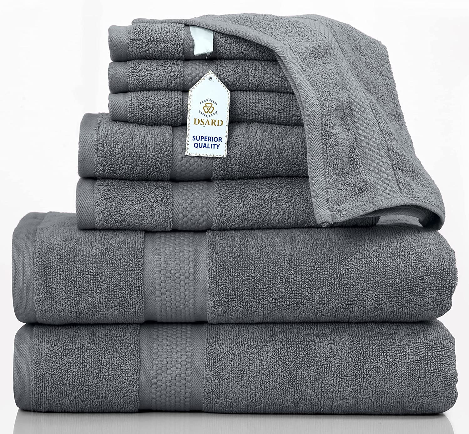 Aoibox 8-Piece Premium Towel w/ 2 Bath Towels,2 Hand Towels and 4 Wash  Cloths,600 GSM 100% Cotton Highly Absorbent,Dusty Olive SNPH002IN334 - The  Home Depot