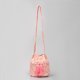 thumbnail image 5 of Bolso bohemio para mujer, bolso de lona con cordón y borla, bolso de playa de verano (rosa), 5 of 8