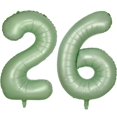 thumbnail image 1 of Globo Número 26 de Papel Metalizado Verde Oliva LVMOQIQIU 40", 1 of 6