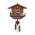 thumbnail image 1 of Retro Cuckoo Clock, Wood Wall Clocks, Decorative Decor, Farmhouse Clock, Pendulum Ornament, Wind Chime Boat, 1 of 8