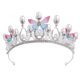 thumbnail image 1 of EeaseMX 1 diadema con corona para niña, accesorio para el pelo (plateado), 1 of 8